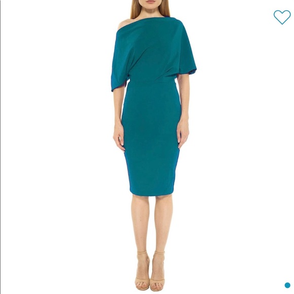 Alexia Admor off the shoulder drape sheath dress - Picture 1 of 4